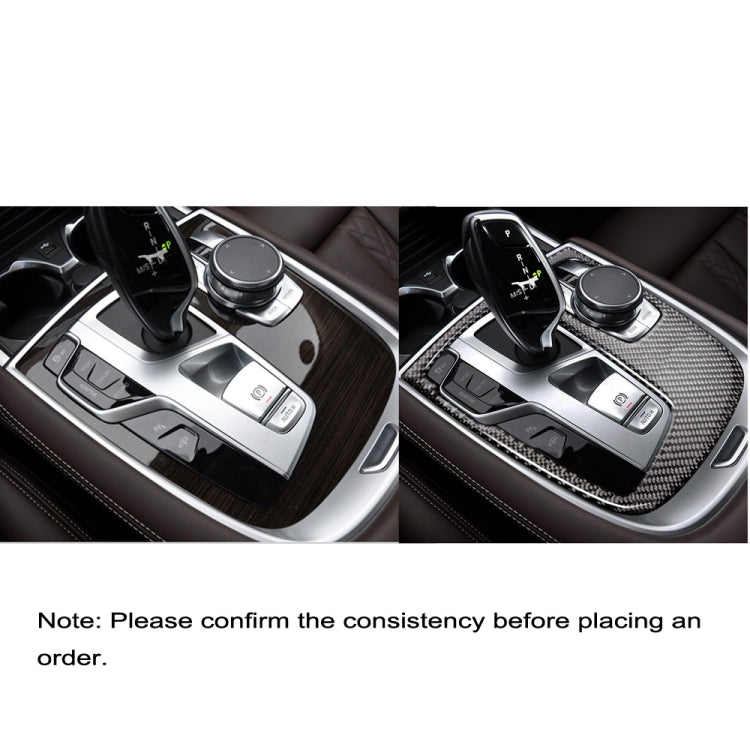 Carbon Fibre Shift Panel Cover Sticker for BMW G11/G12 (2016+) - Left-Hand Drive