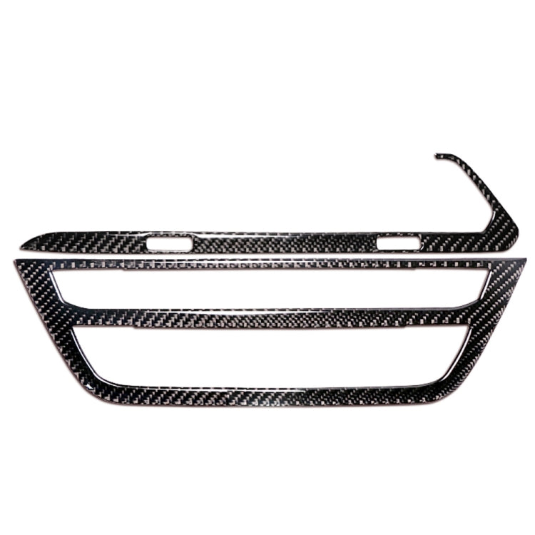 Carbon Fibre 2-in-1 Air Conditioning & CD Control Panel Decorative Sticker for BMW G01 X3 (2018-2020) / G02 X4 (2019-2020), Left Drive