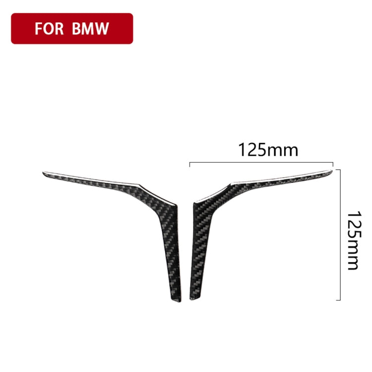 Carbon Fibre Steering Wheel Trim Sticker for BMW G01 X3 & G02 X4 (2018-2020) - Unique 2-in-1 Design for Left & Right Drive