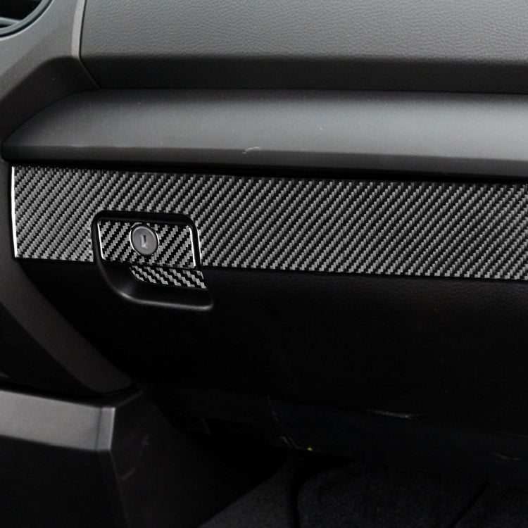 Set of 3 Carbon Fibre Decorative Stickers for Toyota Tundra 2014-2018 Co-Pilot Glove Box