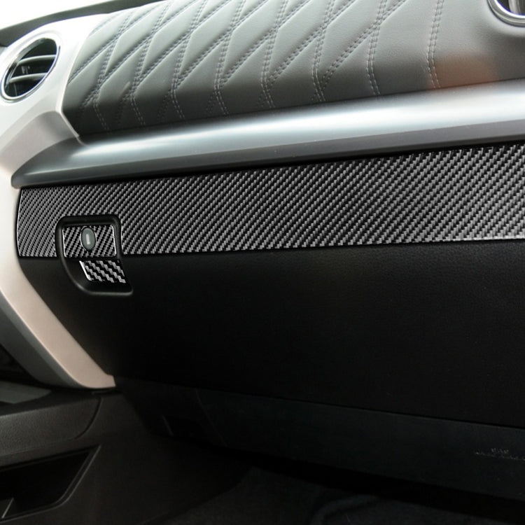 Set of 3 Carbon Fibre Decorative Stickers for Toyota Tundra 2014-2018 Co-Pilot Glove Box