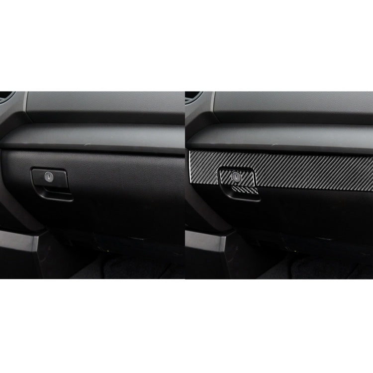 Set of 3 Carbon Fibre Decorative Stickers for Toyota Tundra 2014-2018 Co-Pilot Glove Box