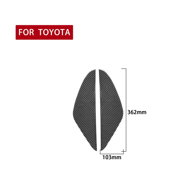 Set of 2 Carbon Fibre Car Door Anti-Collision Cushions for Toyota Tundra 2014-2018 - Stylish Protection for Left & Right Doors