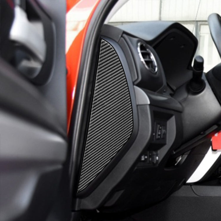 Set of 2 Carbon Fibre Car Door Anti-Collision Cushions for Toyota Tundra 2014-2018 - Stylish Protection for Left & Right Doors