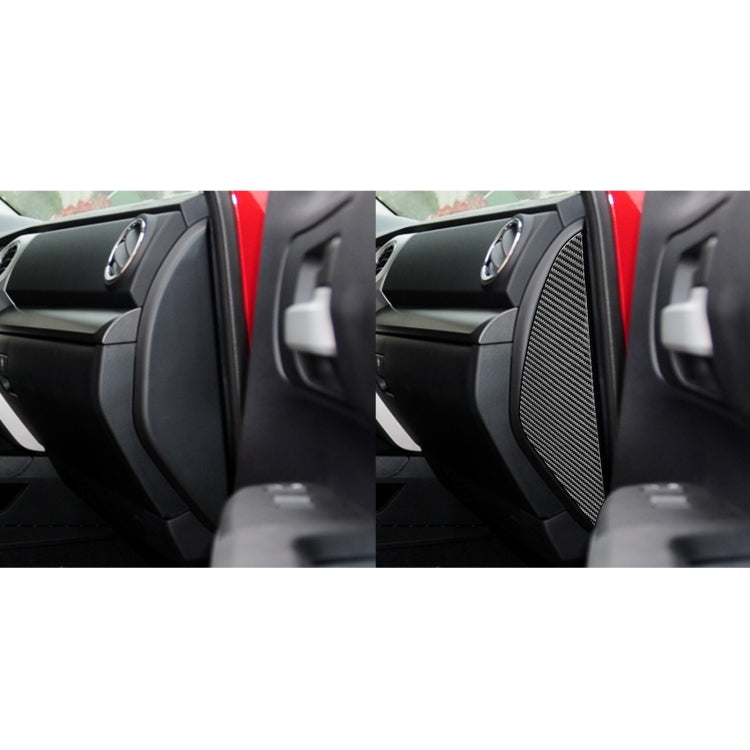 Set of 2 Carbon Fibre Car Door Anti-Collision Cushions for Toyota Tundra 2014-2018 - Stylish Protection for Left & Right Doors