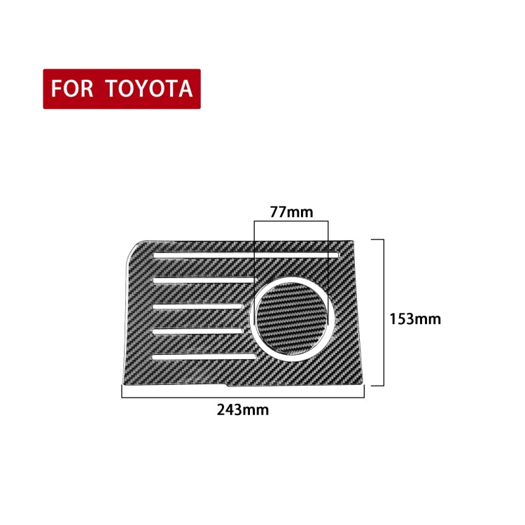 Carbon Fibre Dual Set Car Centre Console Storage Mat for Toyota Tundra 2014-2018