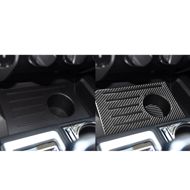 Carbon Fibre Dual Set Car Centre Console Storage Mat for Toyota Tundra 2014-2018