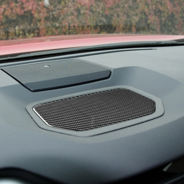 Carbon Fibre Dashboard Storage Mat & Decorative Sticker for Toyota Tundra 2014-2018, Universal Left/Right Fit