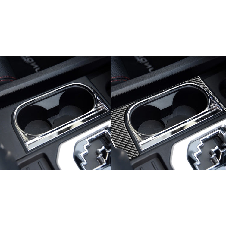 Stylish Carbon Fibre Cup Holder Trim for Toyota Tundra (2014-2018) - Right Drive