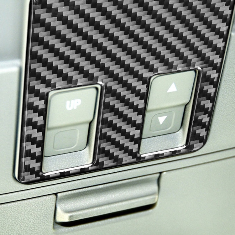 4-Piece Set of Carbon Fibre Decorative Stickers for Toyota Tundra 2014-2018 Front Row Reading Light Panel