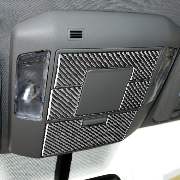 4-Piece Set of Carbon Fibre Decorative Stickers for Toyota Tundra 2014-2018 Front Row Reading Light Panel