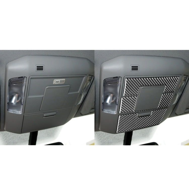 4-Piece Set of Carbon Fibre Decorative Stickers for Toyota Tundra 2014-2018 Front Row Reading Light Panel