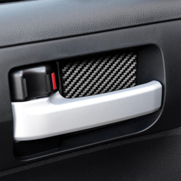 4-Piece Set of Carbon Fibre Decorative Stickers for Toyota Tundra Door Bowls (2014-2018)