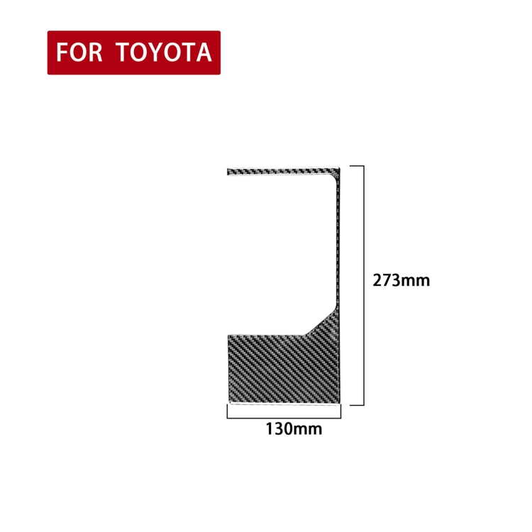 Carbon Fibre Decorative Gear Frame Sticker for Toyota Tundra 2014-2018, Universal Left and Right Drive