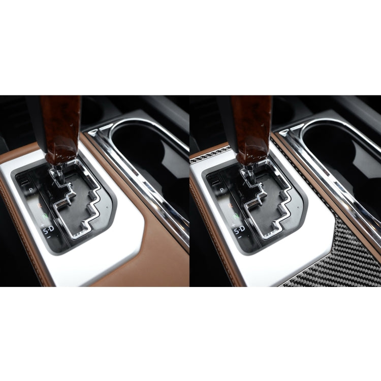 Carbon Fibre Decorative Gear Frame Sticker for Toyota Tundra 2014-2018, Universal Left and Right Drive