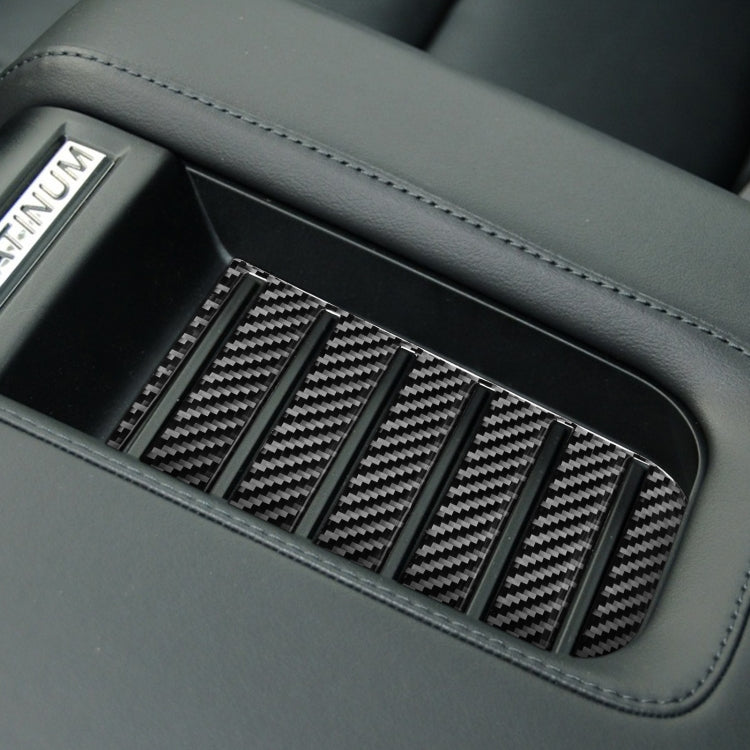Carbon Fibre Armrest Box Slot Pad Decorative Sticker for Toyota Tundra (2014-2018) - Universal Fit, Left & Right