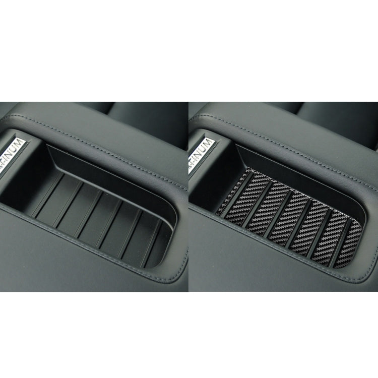 Carbon Fibre Armrest Box Slot Pad Decorative Sticker for Toyota Tundra (2014-2018) - Universal Fit, Left & Right