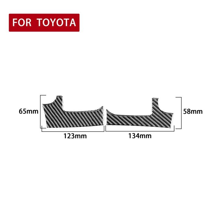 Stylish Carbon Fibre Dashboard Air Vent Stickers for Toyota Tundra (2014-2018) - 2 Piece Set
