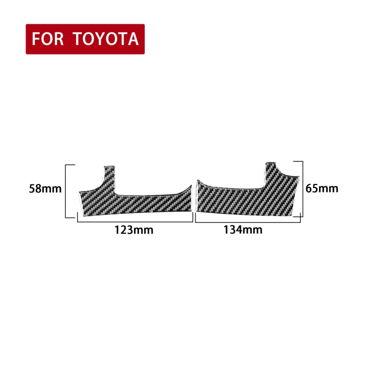 Set of 2 Carbon Fibre Decorative Stickers for Toyota Tundra 2014-2018 Air Vents