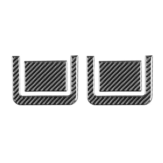 4-Piece Carbon Fibre Rear Seat Adjustment Panel Stickers for Toyota Tundra (2014-2018) - Universal Fit