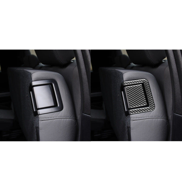 4-Piece Carbon Fibre Rear Seat Adjustment Panel Stickers for Toyota Tundra (2014-2018) - Universal Fit