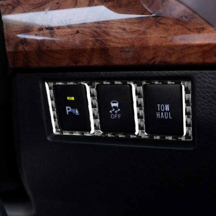 Carbon Fibre Decorative Switch Sticker for Toyota Tundra (2014-2018) – Stylish Universal Fit