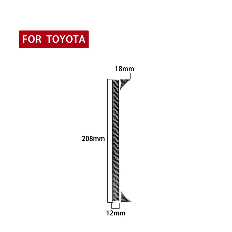 3-Piece Carbon Fibre Decorative Cup Holder Stickers for Toyota Tundra (2014-2018) - Stylish Central Control Enhancement