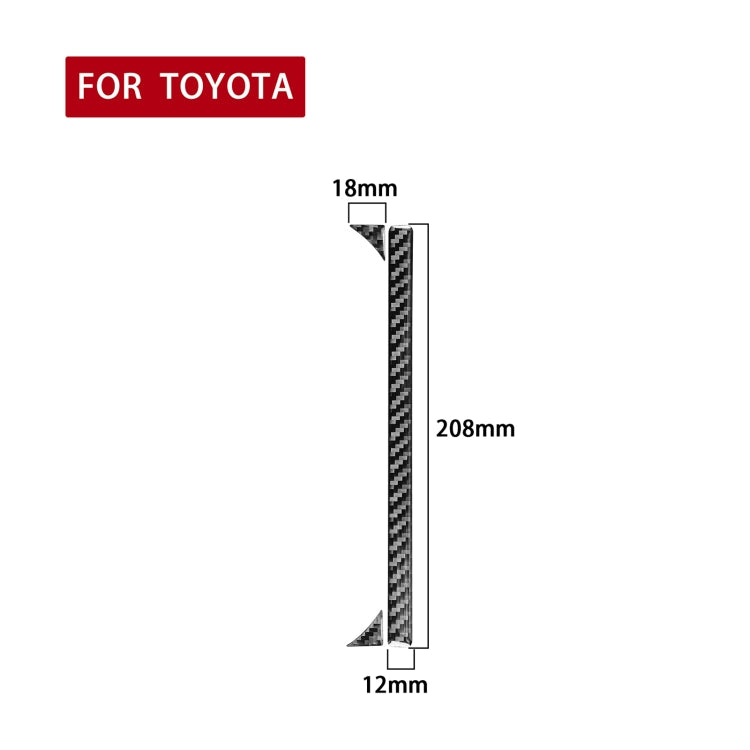 3-Piece Carbon Fibre Decorative Stickers for Toyota Tundra Cup Holders (2014-2018)