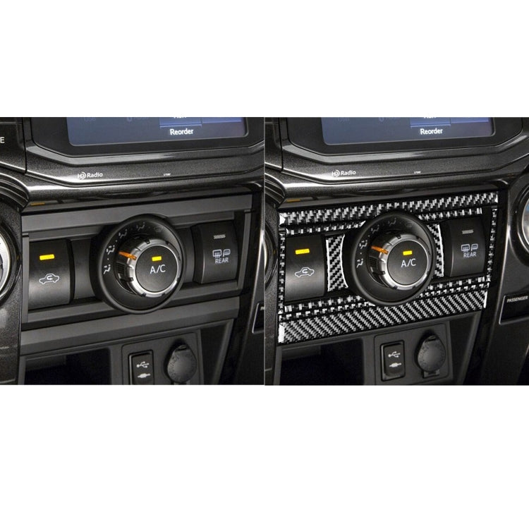 12-Piece Carbon Fibre Decorative Stickers for Toyota 4Runner Air Conditioning Switch Panel (2010-2020)