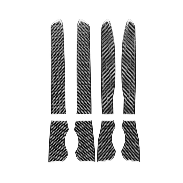 8-Piece Carbon Fibre Decorative Stickers for Toyota 4Runner Door Storage Slots (2010-2020)
