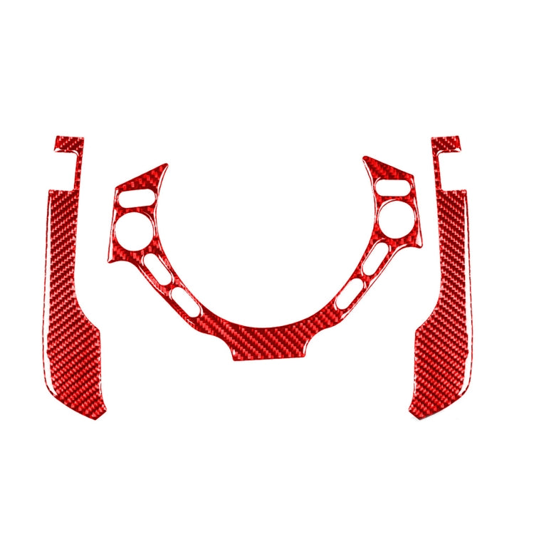 Stylish 3-Piece Carbon Fibre Decorative Stickers for Nissan GTR R35 Dashboard & Steering Wheel (2008-2016)