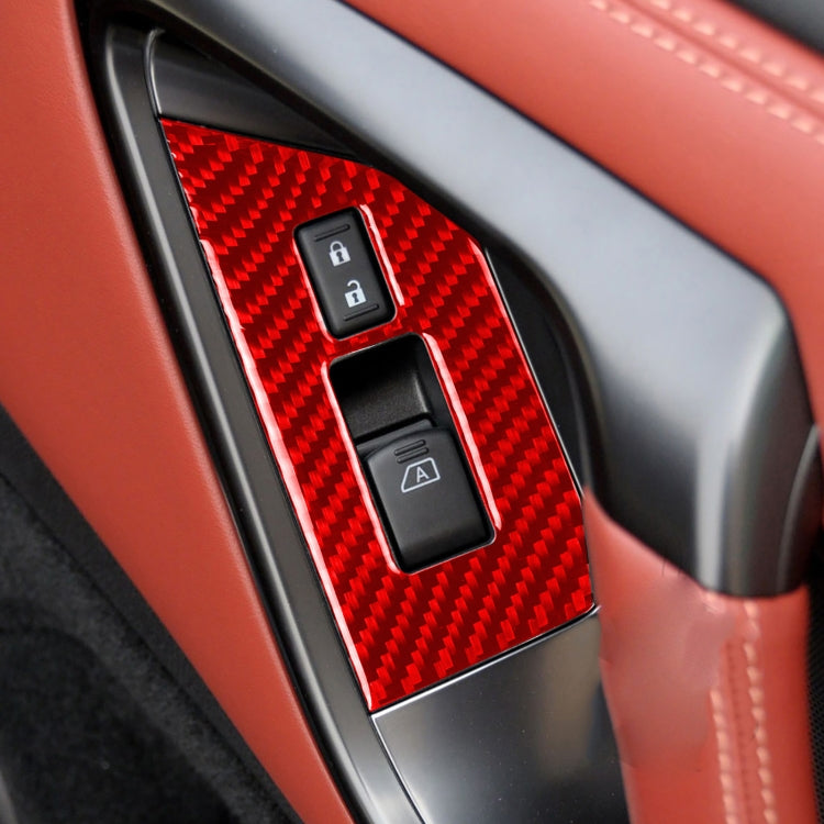 Carbon Fibre Window Lift Defogger Button Stickers for Nissan GTR R35 (2008-2016) - 2 Piece Set