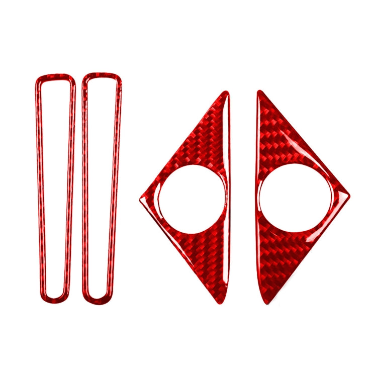 Carbon Fibre Decorative Stickers for Nissan GTR R35 (2008-2016) - 4 Piece Set for Door Horn & Window Air Outlet