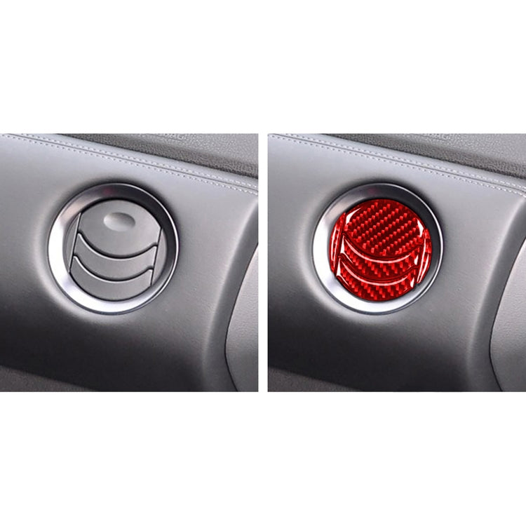 5-Piece Carbon Fibre Car Air Vent Decor Stickers for Nissan GTR R35 (2008-2016) - Universal Left & Right Fit