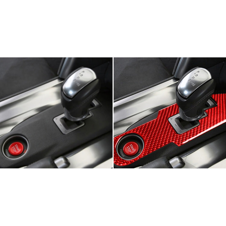 Carbon Fibre Gear Shift Panel Decal for Nissan GTR R35 (2008-2016) - Universal Fit for Left and Right Drive