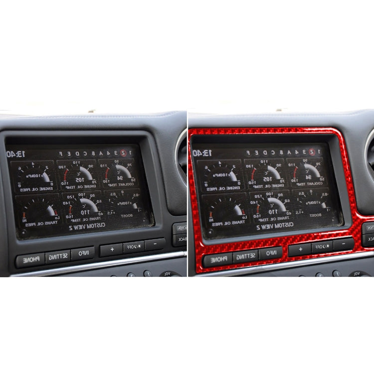 Sleek Carbon Fibre Decorative Navigation Display Frame for Nissan GTR R35 (2008-2016) - Right-Hand Drive