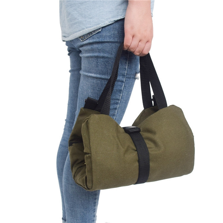 Versatile Canvas Car Organiser Bag with Multiple Pockets - Portable Tool Storage Solution
