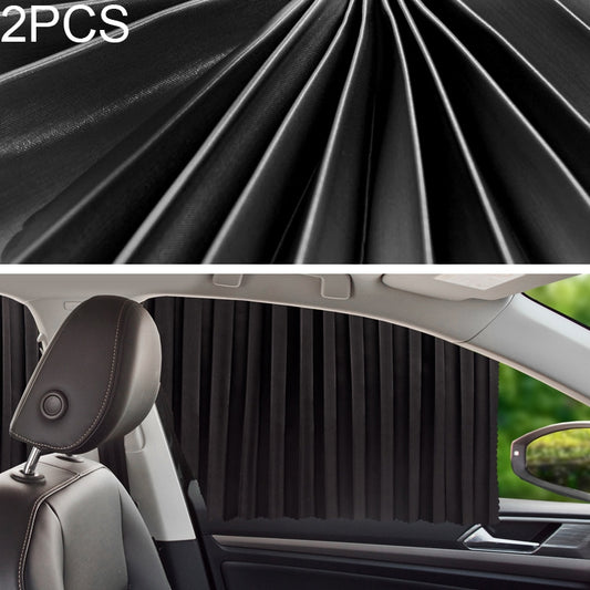2 PCS Car Auto Sunshade Curtains Windshield Cover for the Rear Seat