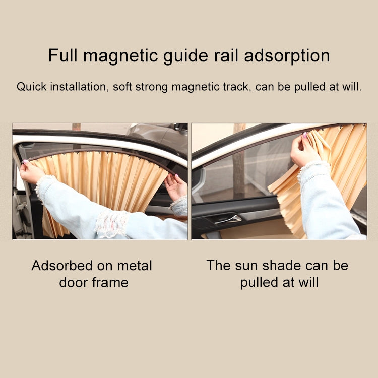 2 PCS Car Auto Sunshade Curtains Windshield Cover for the Rear Seat
