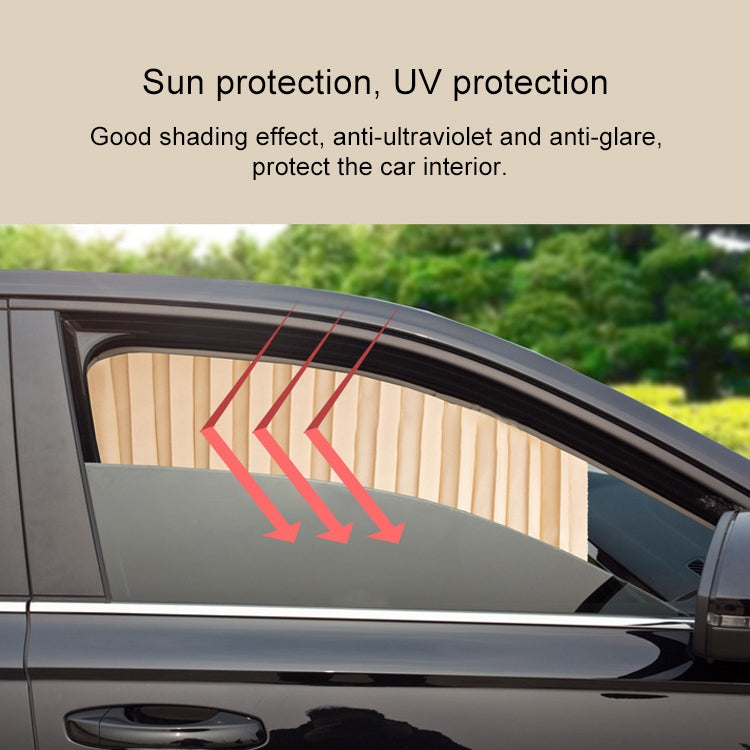 2 PCS Car Auto Sunshade Curtains Windshield Cover for the Rear Seat