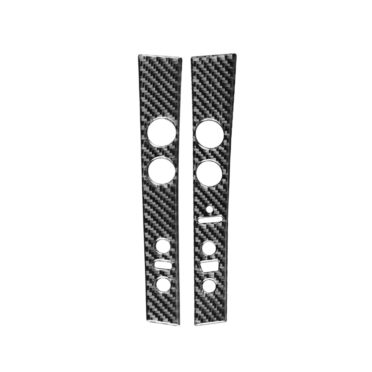 Carbon Fibre Interior Stickers for Lexus GS (2006-2011) - 2-Piece Central Control Panel Enhancement, Fits Left & Right Drive