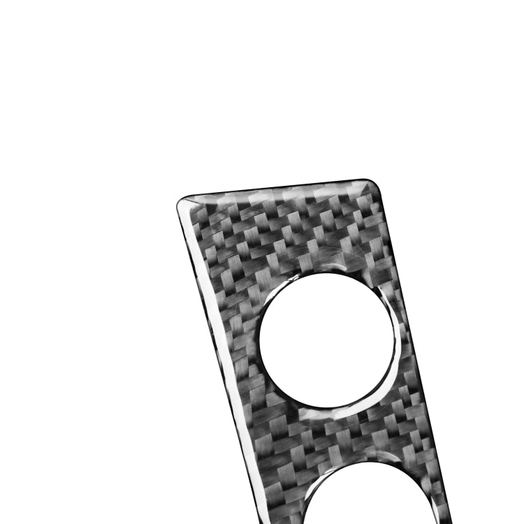 2-Piece Carbon Fibre Interior Trim Sticker Set for Lexus GS 2006-2011 Central Control Panel - Universal Fit for Left & Right Drive