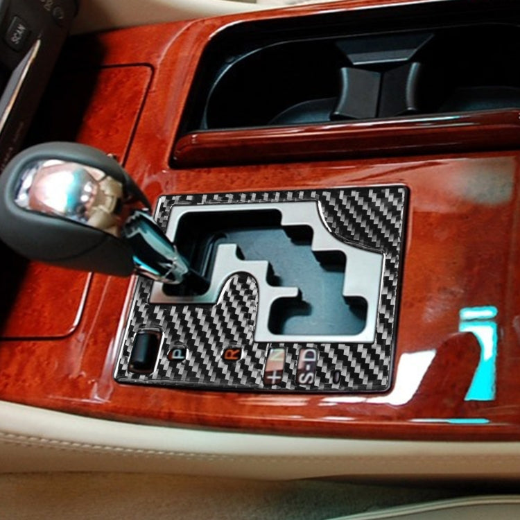 Carbon Fibre Decorative Gear Panel Frame Sticker for Lexus GS (2006-2011) - Left Drive