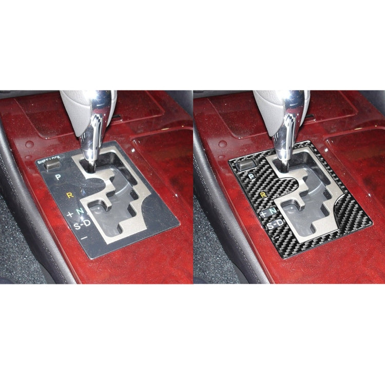 Carbon Fibre Decorative Gear Panel Frame Sticker for Lexus GS (2006-2011) - Left Drive