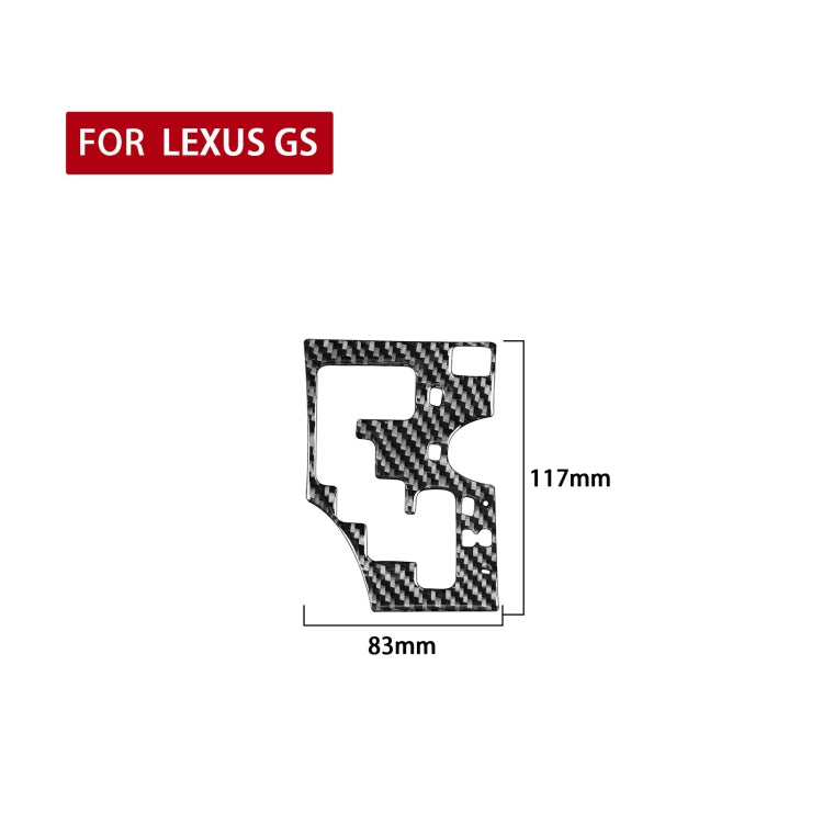 Stylish Carbon Fibre Gear Panel Accent for Lexus GS 2006-2011, Right-Hand Drive