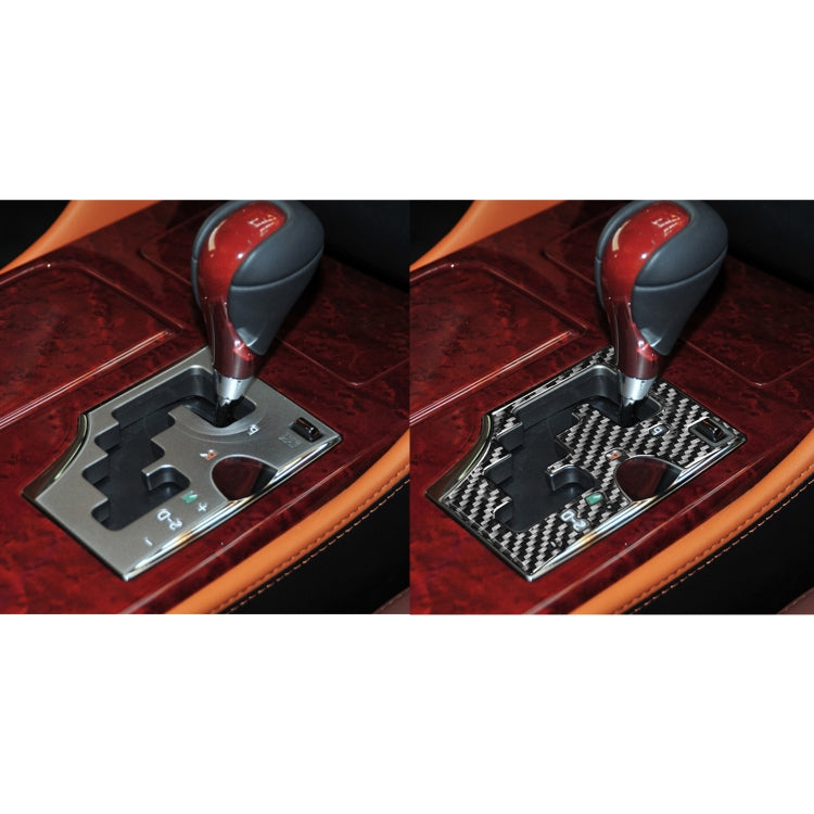 Stylish Carbon Fibre Gear Panel Accent for Lexus GS 2006-2011, Right-Hand Drive