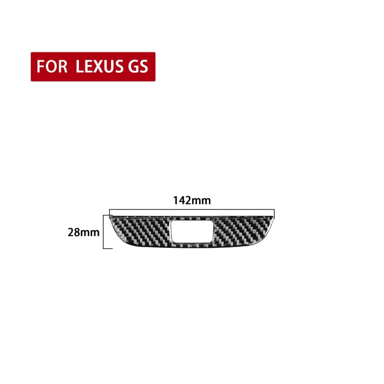 Stylish Carbon Fibre Double Flash Panel Decal for Lexus GS (2006-2011) - Universal Fit for Left & Right Drive