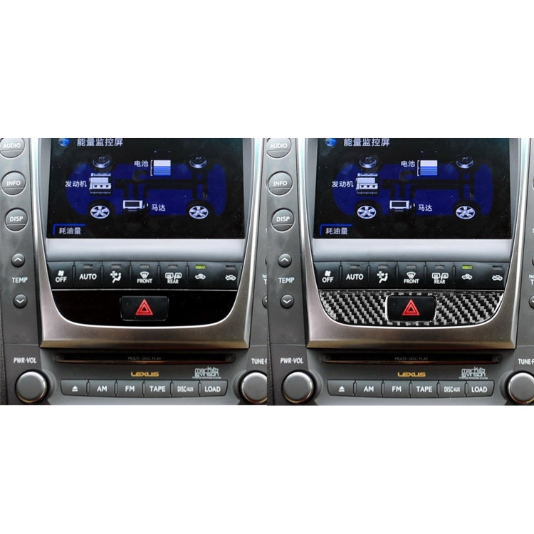 Stylish Carbon Fibre Double Flash Panel Decal for Lexus GS (2006-2011) - Universal Fit for Left & Right Drive