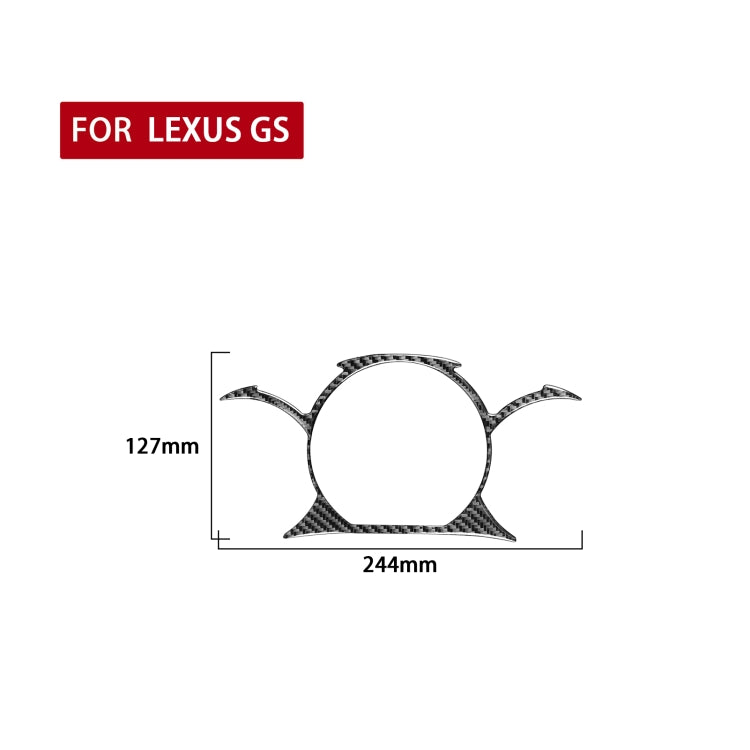 Lexus GS 2006-2011 Carbon Fibre Dashboard Trim Sticker - Stylish Upgrade for Left and Right Drive