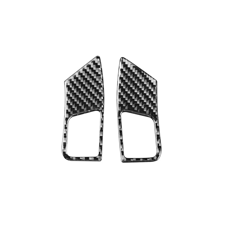 Set of 2 Carbon Fibre Decorative Stickers for Lexus GS Steering Wheel Buttons (2006-2011) - Universal Fit for Left and Right Drive